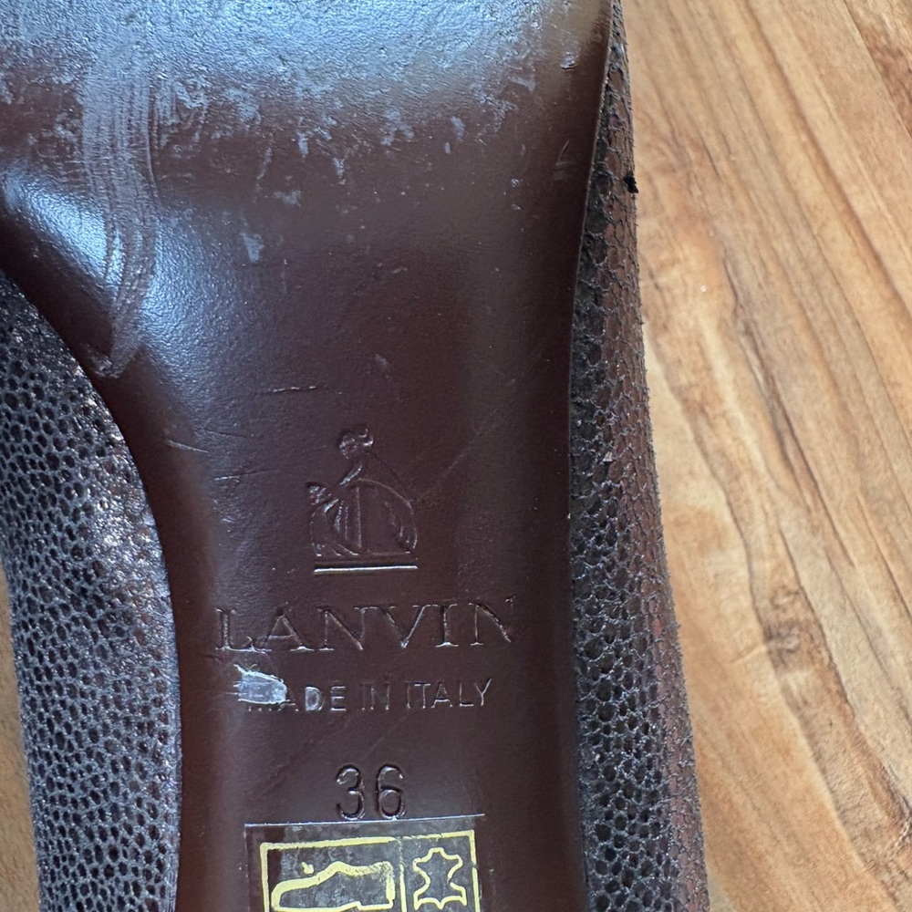 Lanvin Metallic Loafers - Picture 4 of 7